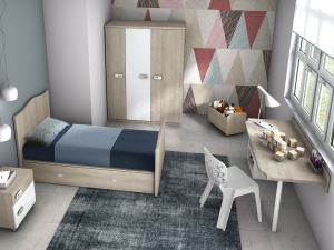 Dormitorio convertible, versión cama