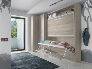 Litera horizontal haltzaleku cama inferior con mesa