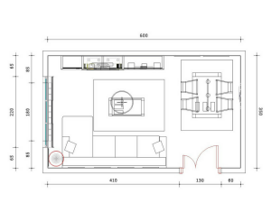 Proyecto 3D salón haltzaleku planta acotada