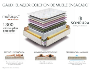 Colchón Gaudí haltzaleku Sompura